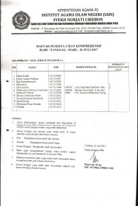 Daftar Ujian Komprehensif 2